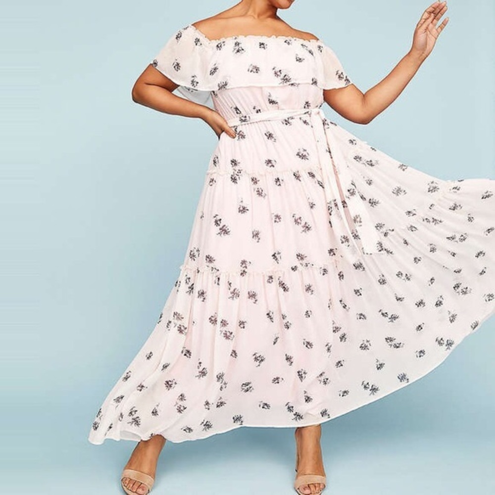 Off the shoulder summer dress